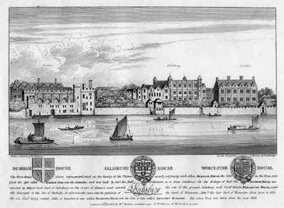 Durham House, Salisbury House et Worcester House, Londres, vers 1630 - Unbekannt