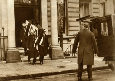 Le cercueil du comte Haig transporté depuis la maison où il est mort, Londres, 29 janvier 1928 - Unbekannt