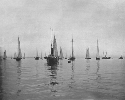 Tôt le matin sur la baie de New York, USA, c. 1900 - Unbekannt