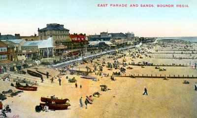 East Parade et Sands, Bognor Regis, West Sussex, 1950 - Unbekannt