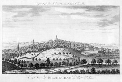 Vue est de Birmingham dans le Warwickshire, 1779 - Unbekannt