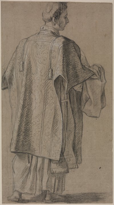Ecclésiastique vu de dos, c. 1645-48 - Unbekannt