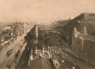 Édimbourg, vers Calton Hill, depuis l