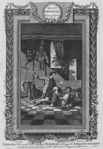 Edward, Prince de Galles, fils de Henry III, tuant l