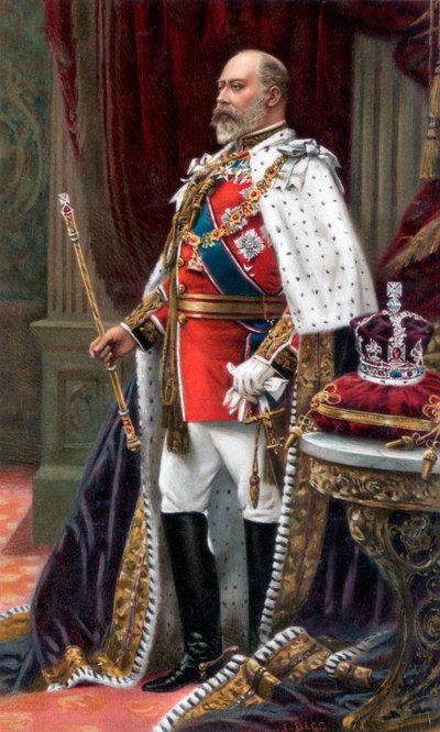 Édouard VII en robe de couronnement, 1902 - Unbekannt