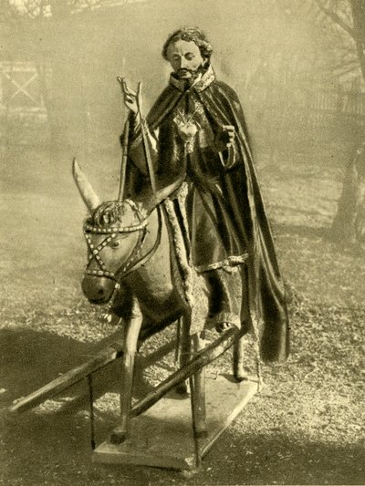 Effigie du Christ chevauchant un âne, Puch bei Hallein, Autriche, vers 1935 - Unbekannt