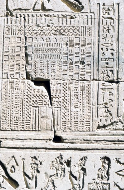 Calendrier égyptien, Temple de Kom Ombo, Égypte, 2ème-1er siècle avant JC - Unbekannt