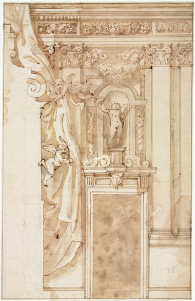 Élévation pour décoration murale, vers 1550 - Unbekannt