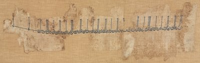 Tiraz en coton brodé, 991-1031 - Unbekannt