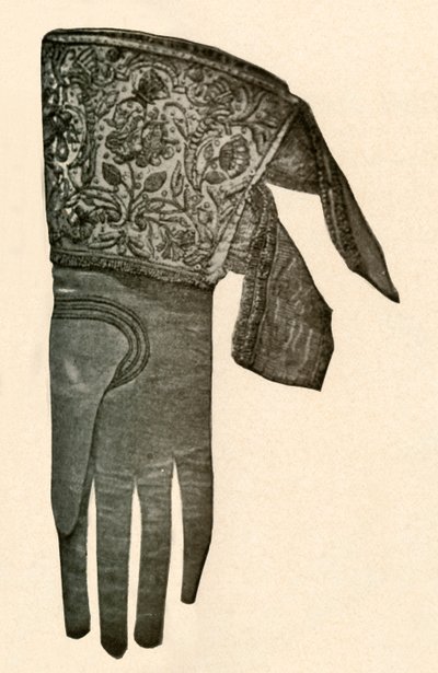 Gant brodé, 17e siècle, 1937 - Unbekannt