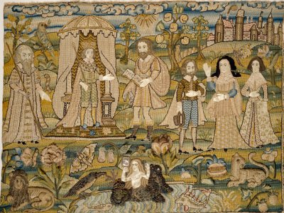 Image brodée : La Proclamation de Salomon, milieu du XVIIe siècle - Unbekannt