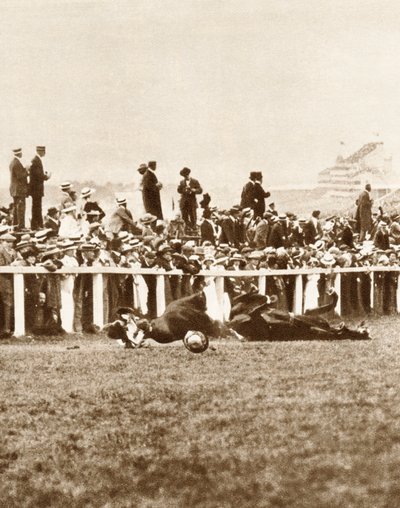 Emily Davison se jetant devant le cheval du roi pendant le Derby, Epsom, Surrey - Unbekannt