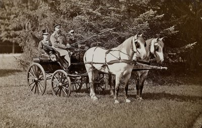 Empereur Alexandre III (1845-1894) et impératrice Maria Fyodorovna (1847-1928) en calèche - Unbekannt
