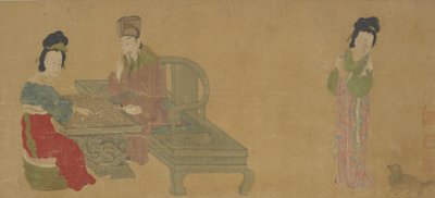 Empereur Minghuang et Consort Yang jouant au Weiqi, dynastie Ming ou Qing, XVIIe siècle - Unbekannt