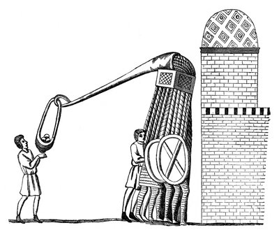 Machine à lancer des pierres, 1870 - Unbekannt