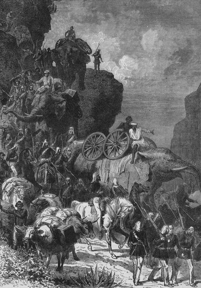 Armée anglaise en marche en Abyssinie, vers 1880 - Unbekannt