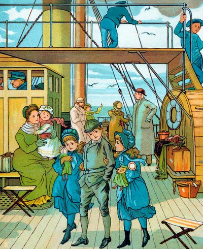 Famille anglaise voyageant en France - Unbekannt