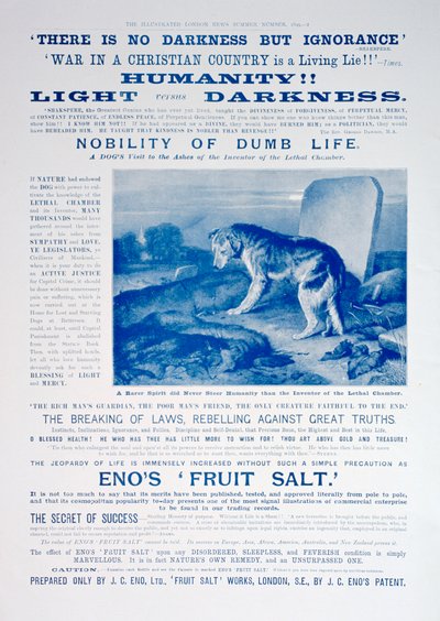Publicité pour le sel de fruits Enos, 1899 - Unbekannt
