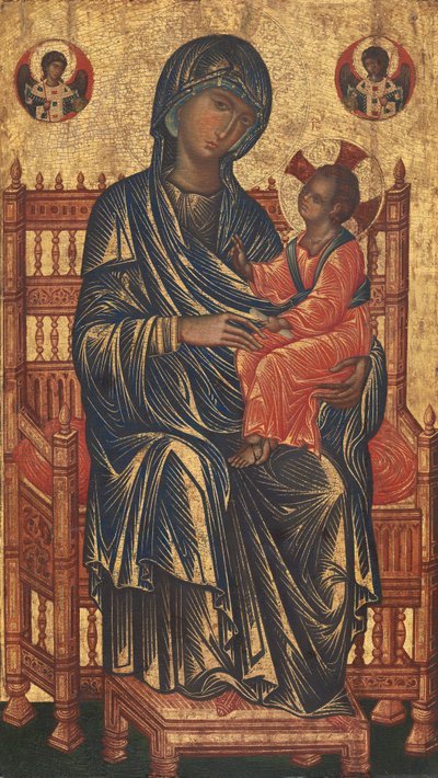 Madone et Enfant en majesté, vers 1250-1275 - Unbekannt