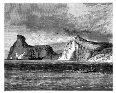 Entrée du port de Balaclava, Ukraine, vers 1888 - Unbekannt