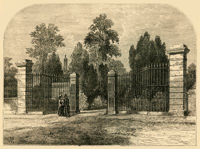 Entrée du cimetière de Brompton, vers 1876 - Unbekannt