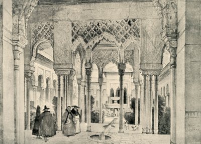Entrée de la Cour des Lions, vers 1830, 1907 - Unbekannt