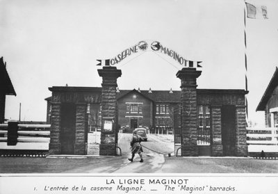 Entrée des casernes de la ligne Maginot, France, c1935-1940 - Unbekannt