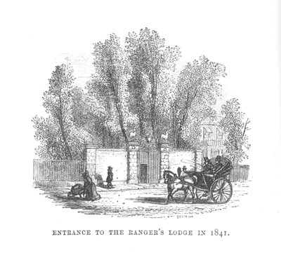 Entrée du pavillon des Rangers en 1841, vers 1870 - Unbekannt