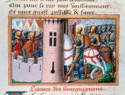 Entrée des Bourguignons à Paris, mai 1418, 1484 - Unbekannt