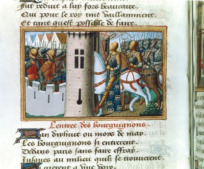 Entrée des Bourguignons à Paris, 14 mai 1418, vers 1484 - Unbekannt