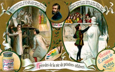Épisodes de la vie de peintres célèbres : Michel-Ange, vers 1900 - Unbekannt