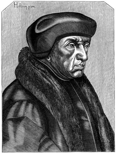 Érasme 1469-1536, humaniste et théologien néerlandais, 16e siècle 1849 - Unbekannt