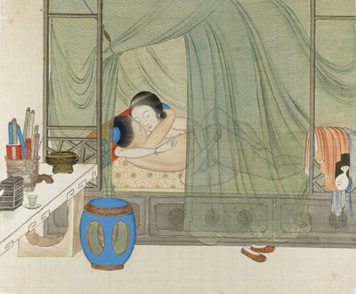 Scène érotique, 19ème siècle - Unbekannt