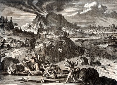 Éruption de Shirane-san et tremblement de terre à Edo Tokyo, Japon, 1650 - Unbekannt