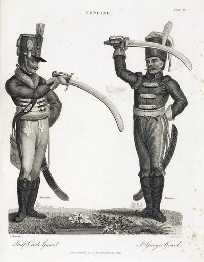 Escrime : demi-garde circulaire et garde de Saint Georges - Unbekannt