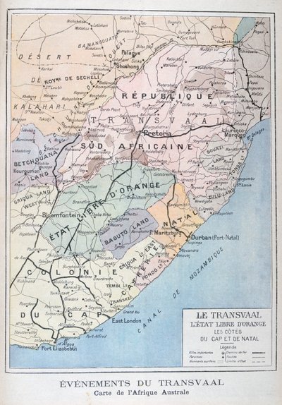 Événements au Transvaal, Afrique, 1899 - Unbekannt