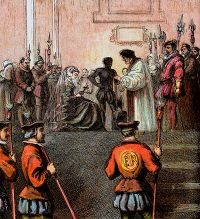 Exécution de Marie, reine des Écossais, 1587, vers 1850 - Unbekannt