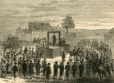 Exécution de Lord Ferrers à Tyburn, 1760, vers 1876 - Unbekannt
