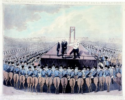 Exécution de Louis XVI, 1793 - Unbekannt