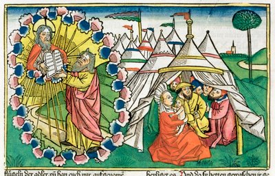 Exode 20:1-5 : Moïse recevant les Dix Commandements - Unbekannt