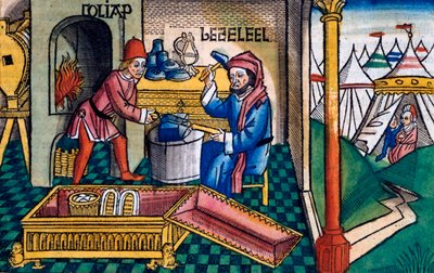 Exode 31:2-8: Bezalel et Aholiab fabriquant l