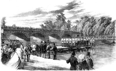 Expériences avec le ponton du capitaine Fowkes sur la Serpentine, Hyde Park, Londres, 1860 - Unbekannt