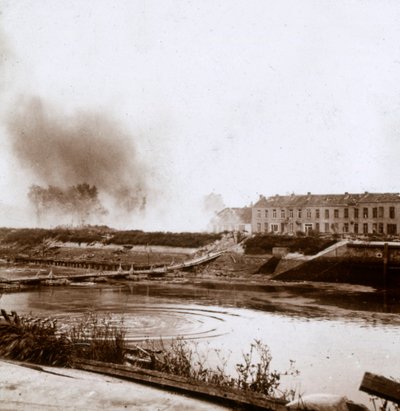 Explosion, Nieuwpoort, Flandre, Belgique, vers 1914-1918 - Unbekannt