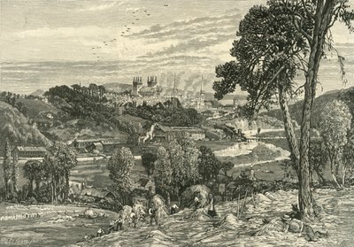 Exter, depuis Exwick Fields, 1898 - Unbekannt