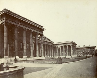 Extérieur du British Museum, Great Russell Street, Londres, 1887 - Unbekannt