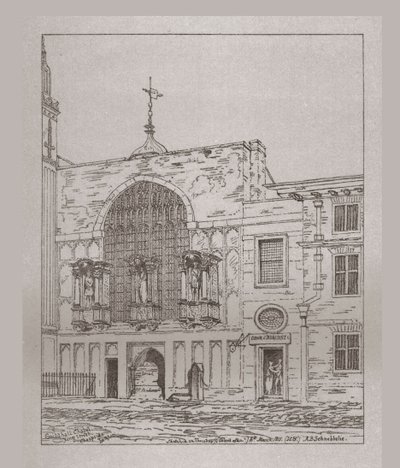 Vue extérieure de la chapelle du Guildhall, 1815, 1886 - Unbekannt