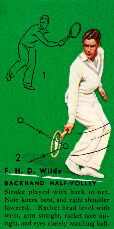 F. H. D. Wilde - Revers à mi-volée, vers 1935 - Unbekannt