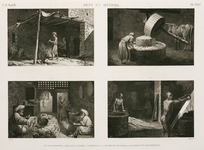 Fabrication, autres industries artisanales diverses, Égypte, vers 1798 - Unbekannt