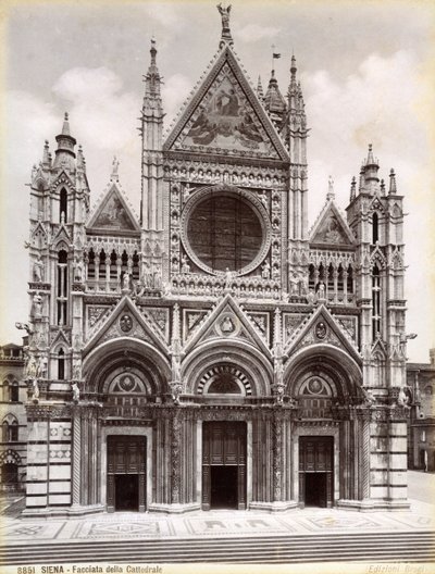 Façade de la cathédrale de Sienne, Italie, fin du 19ème ou début du 20ème siècle - Unbekannt