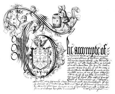 Fac-similé du livre de comptes de la Compagnie des Tonneliers, 1576, 1893 - Unbekannt